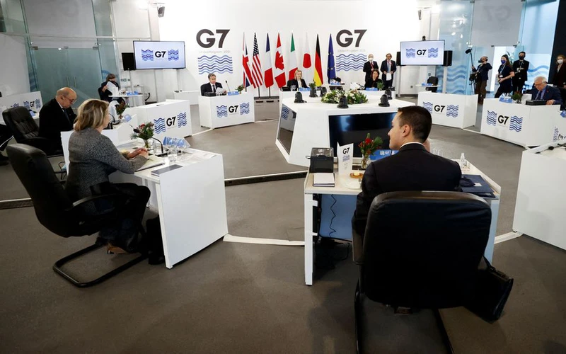 Phiên họp toàn thể Hội nghị Bộ trưởng Ngoại giao G7 tại Anh.