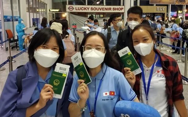 Các ứng viên điều dưỡng, hộ lý Việt Nam lên đường sang Nhật Bản làm việc. (Ảnh minh họa: Vietnamplus)