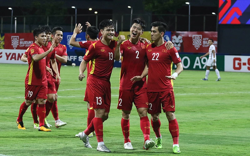 Đội tuyển Việt Nam trong chiến thắng 4-0 trước Campuchia tối Chủ nhật 19/12. (Ảnh: VFF)