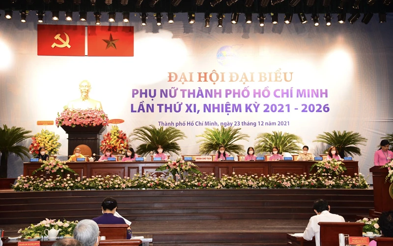 Đại hội Đại biểu Phụ nữ TP Hồ Chí Minh lần thứ XI, nhiệm kỳ 2021-2026.