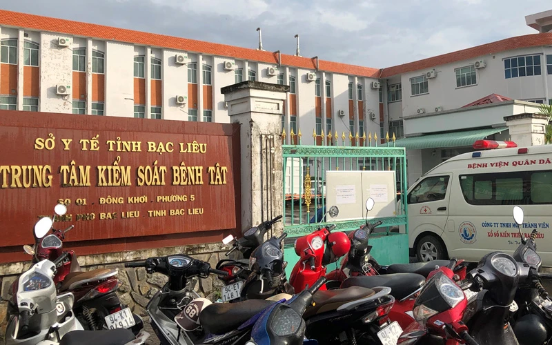 Trụ sở Trung tâm Kiểm soát bệnh tật tỉnh Bạc Liêu, nơi từng mua nhiều bộ kit của Công ty Việt Á với giá “trên trời”. (Ảnh Trọng Duy).