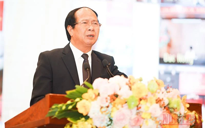 Phó Thủ tướng Lê Văn Thành phát biểu ý kiến chỉ đạo tại Hội nghị tổng kết Bộ Giao thông vận tải.