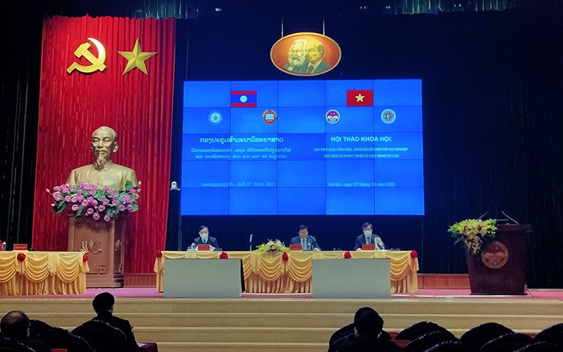 Hội thảo khoa học quốc tế “Vai trò của văn hóa, con người đối với sự nghiệp đổi mới và phát triển ở Việt Nam và Lào”.