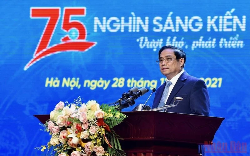 Thủ tướng Chính phủ Phạm Minh Chính phát biểu ý kiến tại Chương trình.