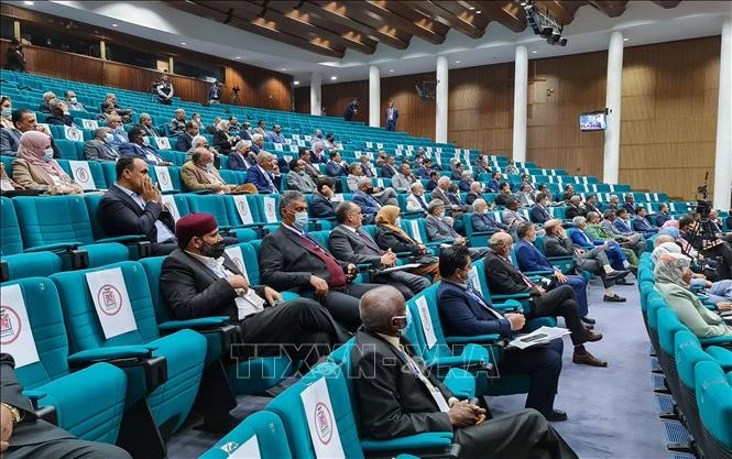 Chú thích ảnh Toàn cảnh phiên họp Quốc hội Libya tại Sirte ngày 9/3/2021. (Ảnh tư liệu: AFP/TTXVN)