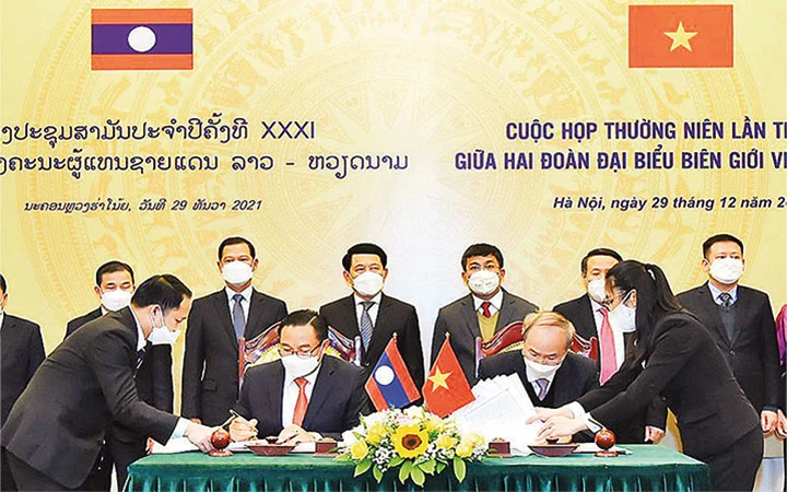 Cuộc họp thường niên lần thứ 31 giữa hai Đoàn đại biểu biên giới Việt Nam-Lào.