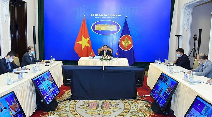 Việt Nam chủ động, tích cực đóng góp trách nhiệm vào công việc chung của ASEAN. Ảnh: BỘ NGOẠI GIAO