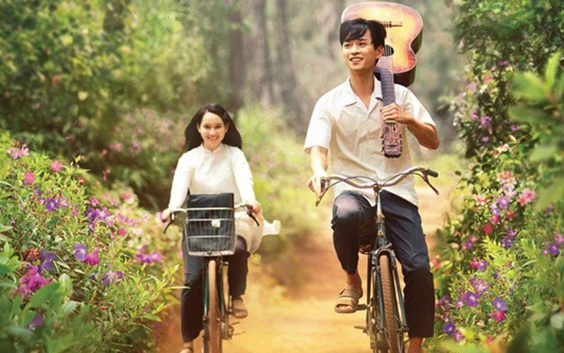 Cảnh trong phim "Mắt biếc" đoạt giải Bông sen vàng tại Liên hoan Phim Việt Nam lần thứ 22.