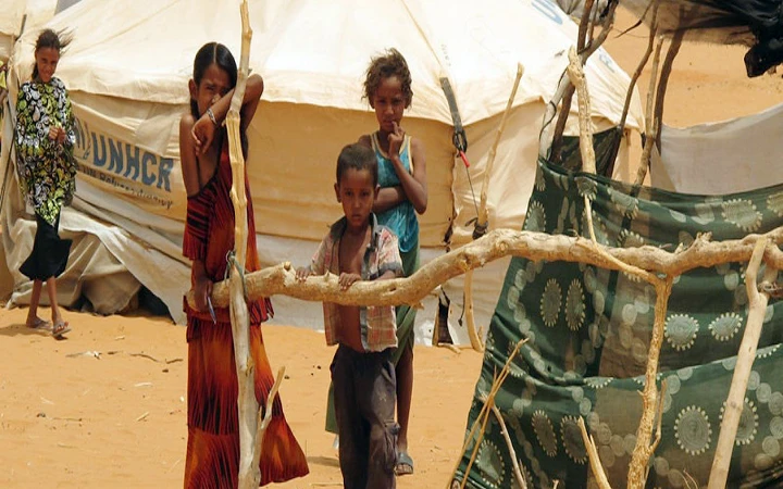 Trẻ em sống trong các trại tị nạn ở khu vực Sahel. Ảnh WFP