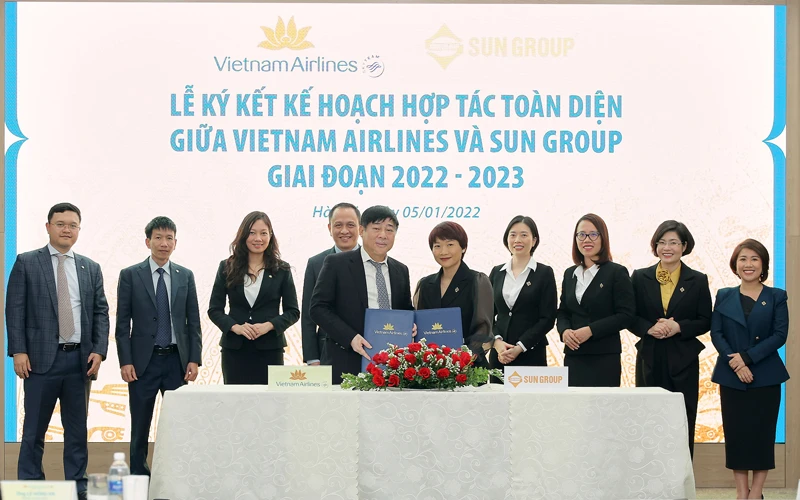 Lễ ký kết KH hợp tác toàn diện giữa Sun Group và Vietnam Airlines 