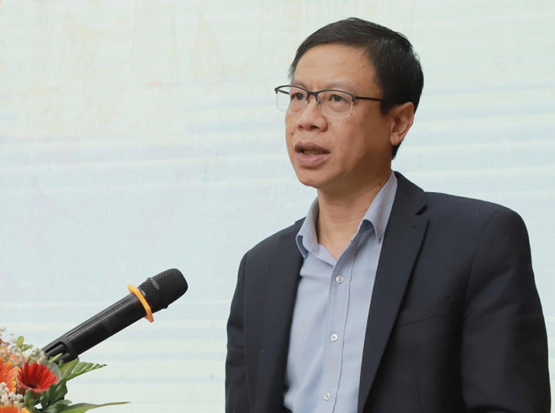 Ông Lê Xuân Định, Thứ trưởng Khoa học và Công nghệ phát biểu, tại Hội nghị.