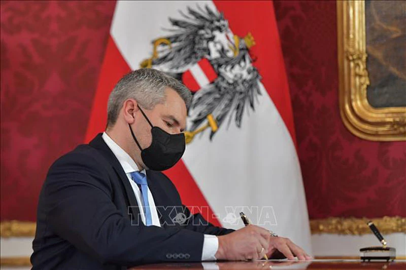 Tân Thủ tướng Áo Karl Nehammer. (Ảnh: AFP/TTXVN)