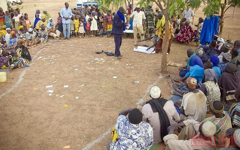 Tổ chức xã hội hỗ trợ người dân Mali. (Ảnh: ASME)