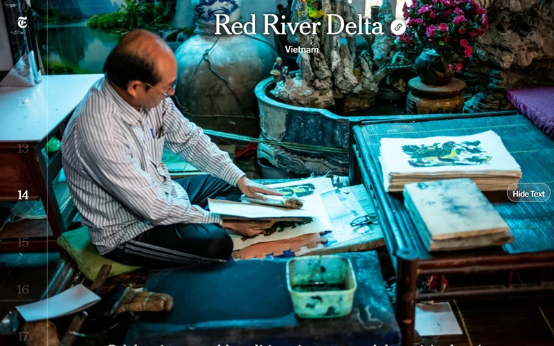 Đồng bằng sông Hồng (Việt Nam), nơi bảo tồn các giá trị truyền thống độc đáo. (Ảnh chụp màn hình) 
