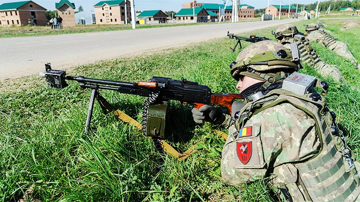 Quân đội Ukraine tham gia một cuộc tập trận với lực lượng NATO năm 2021. Ảnh: CFP