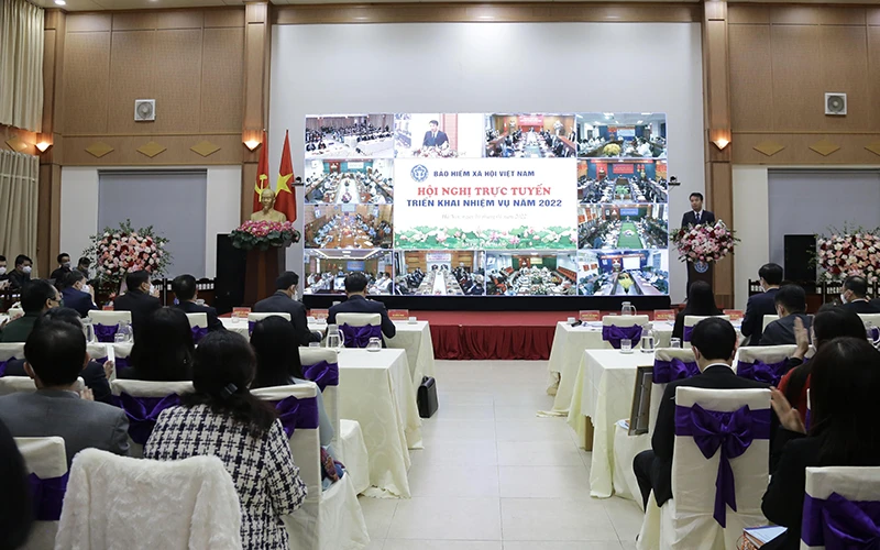 Ngành bảo hiểm xã hội Việt Nam tổ chức Hội nghị triển khai nhiệm vụ năm 2022.