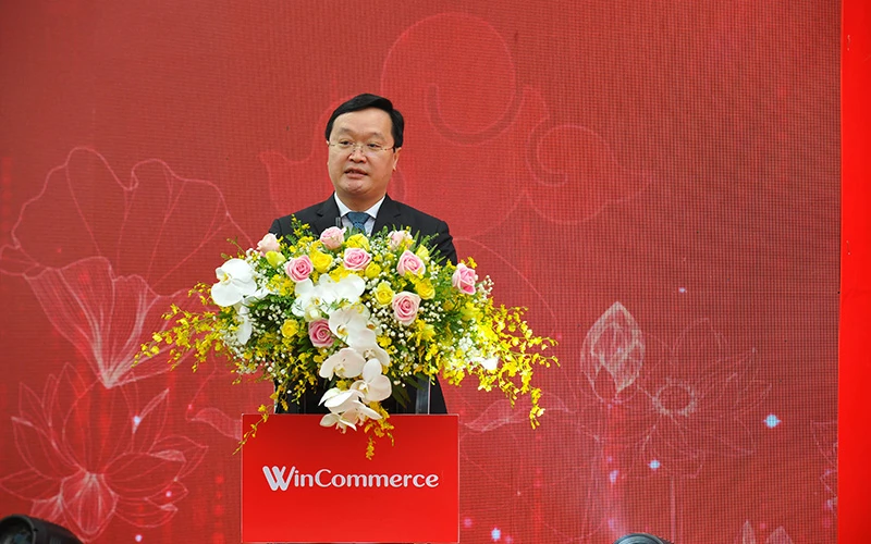 Ông Nguyễn Đức Trung, Chủ tịch Ủy ban nhân dân tỉnh Nghệ An phát biểu tại sự kiện.