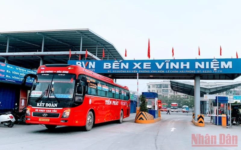 Bến xe khách Vĩnh Niệm tại Hải Phòng, một bến xe khách mới, hiện đại và khá lớn sẽ được hoạt động trở lại từ ngày 18/1 sau thời gian tạm dừng do trong khu vực có cấp độ dịch Covid-19 là vùng đỏ.