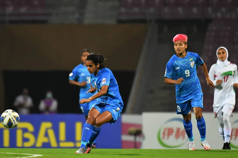 Với những ca mắc Covid-19, đội tuyển nữ Ấn Độ không đủ 13 cầu thủ để thi đấu trận tới. (Ảnh: AFC)