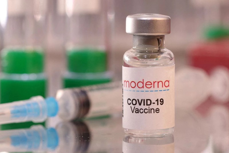 Vaccine ngừa Covid-19 của Moderna. Ảnh: Reuters.