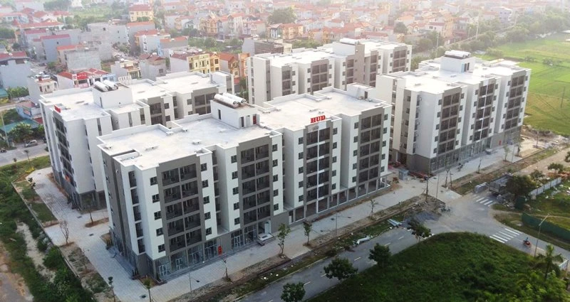 Nhà ở xã hội Thanh Lâm-Đại Thịnh 2 do Tổng công ty Đầu tư phát triển nhà và đô thị (HUD) đầu tư, xây dựng.