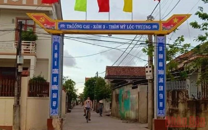 Thôn Mỹ Lộc Thượng, xã An Thủy, huyện Lệ Thủy (Quảng Bình), nơi xảy ra vụ tai nạn về điện làm 3 người thương vong.
