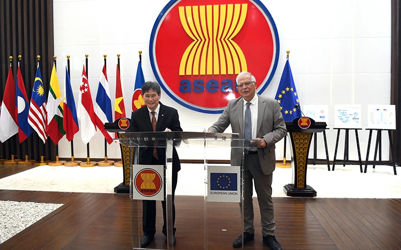 ASEAN và EU duy trì thường xuyên tiếp xúc các cấp. (Ảnh ASEAN.ORG)