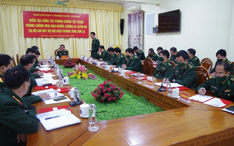Đoàn công tác Bộ Quốc phòng kiểm tra và làm việc tại Bộ Chỉ huy Bộ đội Biên phòng tỉnh Sơn La.
