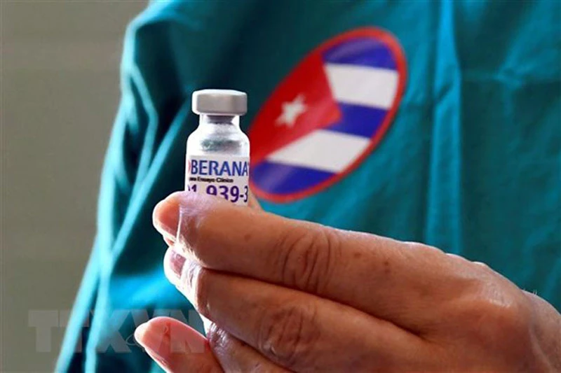 Vaccine ngừa Covid-19 Soberana của Cuba. (Ảnh: AFP/TTXVN)