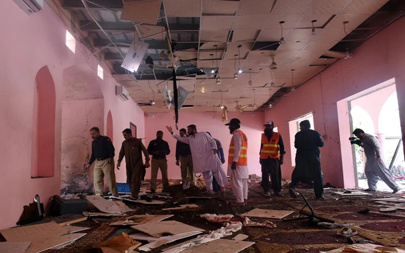 Hiện trường một vụ nổ tại thánh đường tại Quetta, Pakistan, năm 2019. (Ảnh: Reuters)