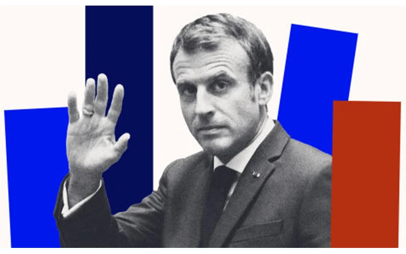 Tổng thống Emmanuel Macron chính thức ra tranh cử nhiệm kỳ 2. (Ảnh: Le Monde)