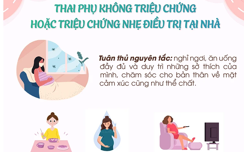 Một trang trong Sổ tay chăm sóc sức khỏe thai phụ trong dịch Covid-19