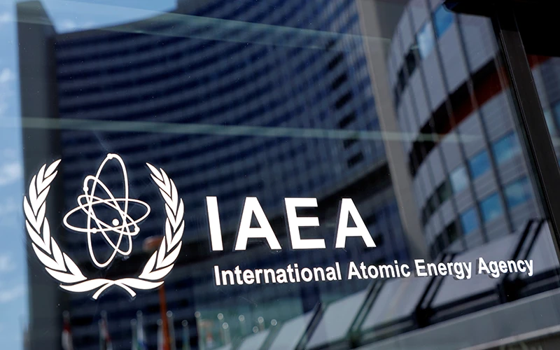 Biểu trưng của IAEA. (Ảnh: Reuters)