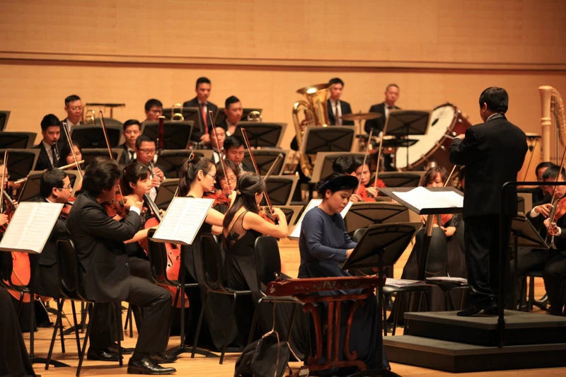 Một chương trình biểu diễn của Dàn nhạc Giao hưởng Việt Nam (Ảnh: VNSO).