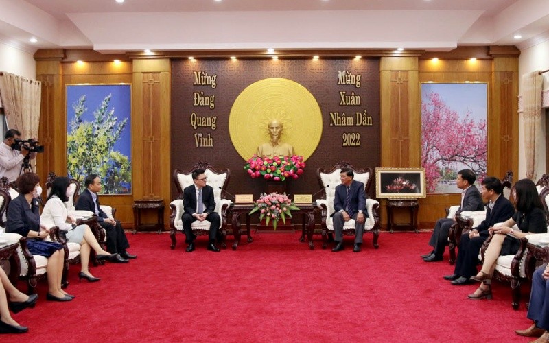 Quang cảnh buổi thăm và làm việc tại Tỉnh ủy Lâm Đồng.