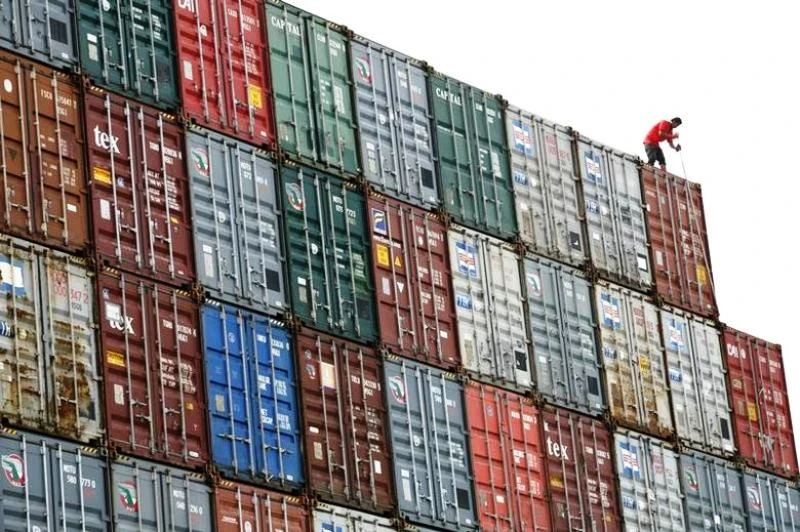 Các container tại cảng Klang, ngoại ô Kuala Lumpur, Malaysia. 