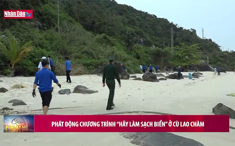 Phát động chương trình - Hãy làm sạch biển- ở Cù Lao Chàm
