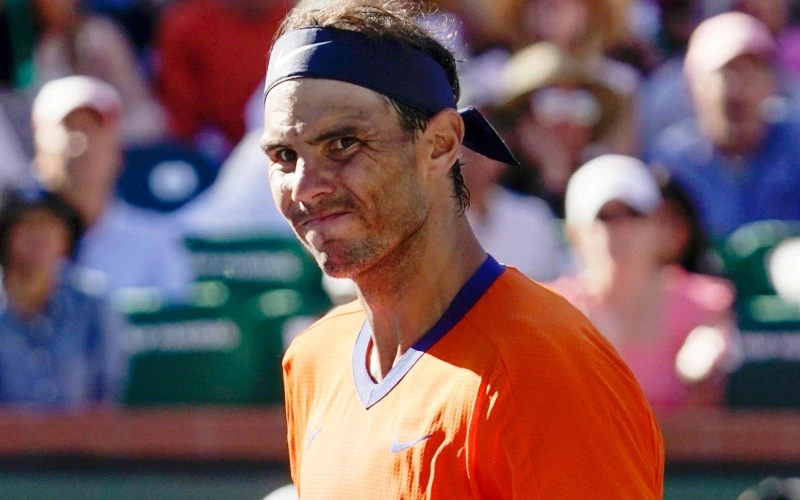 Nadal bại trận ở chung kết Indian Wells Masters. (Nguồn: AP)