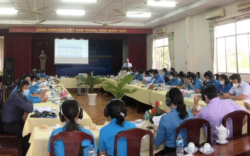 Hội thảo đối thoại về chính sách bảo hiểm xã hội với cán bộ công đoàn và người sử dụng lao động tại TP Hồ Chí Minh.