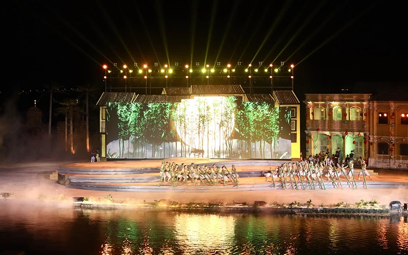 Khu vực Đảo ký ức Hội An, nơi diễn ra lễ khai mạc Năm du lịch quốc gia - Quảng Nam 2022.