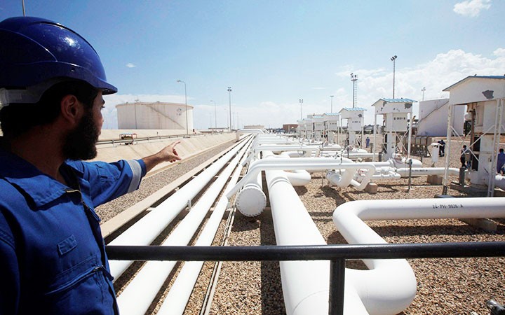 Một cơ sở khai thác dầu của Libya. (Ảnh: REUTERS)
