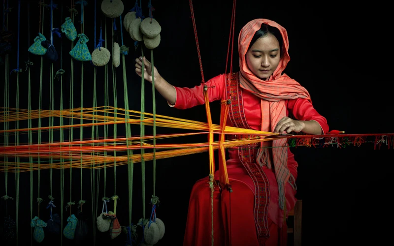 Tác phẩm "Nét đẹp Champa", giải Nhì ảnh đơn, của tác giả Đào Văn Thiên, Ninh Thuận. (Ảnh: Ban tổ chức cung cấp)