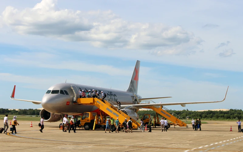 Cảng hàng không Ðồng Hới. (Nguồn: baoquangbinh.vn)
