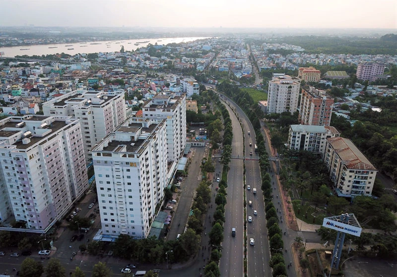 Một góc đô thị Biên Hòa, Đồng Nai. (Ảnh minh họa: Thiên Vương)