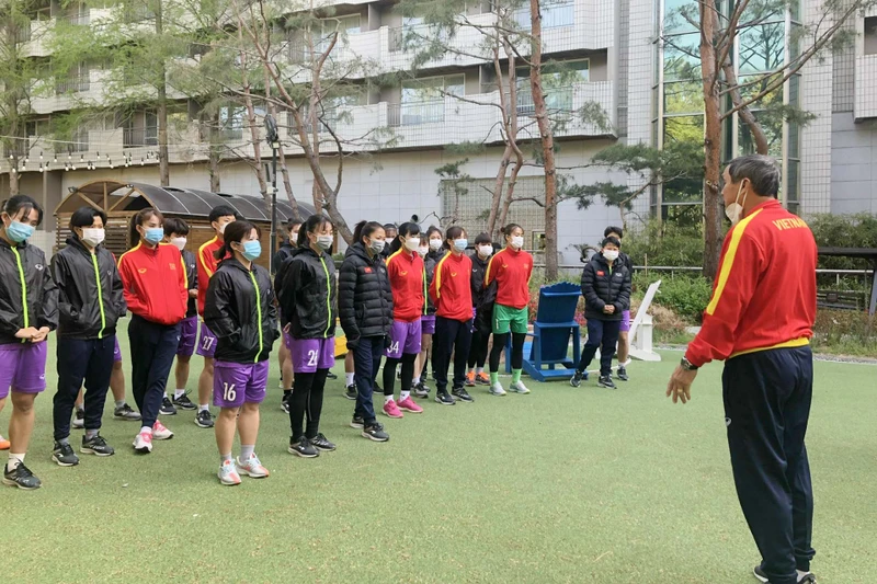 Đội tuyển nữ Việt Nam kết thúc chuyến tập huấn kéo dài hơn 2 tuần tại Hàn Quốc. (Ảnh: VFF)