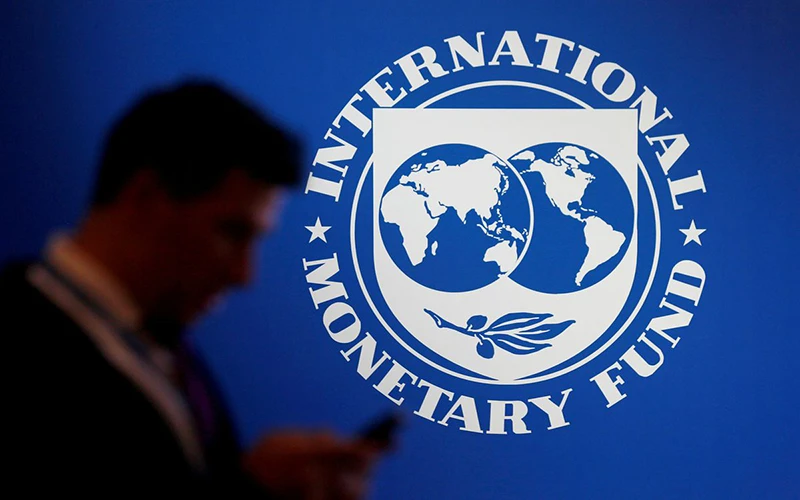 Logo của IMF. (Ảnh: Reuters)
