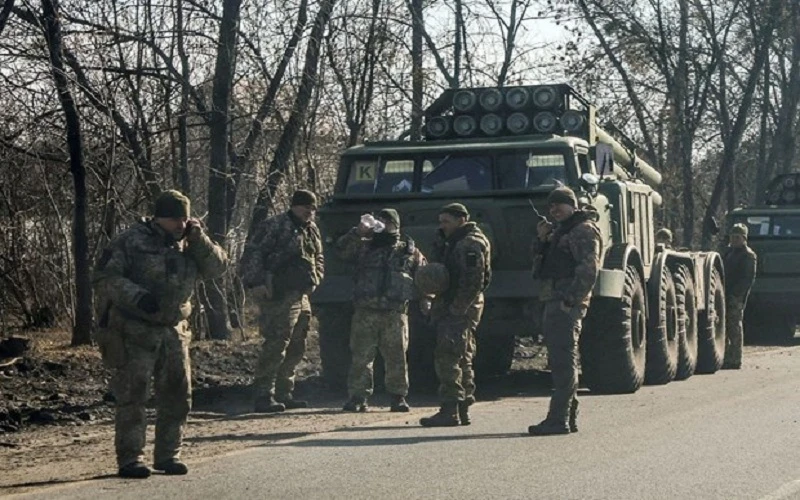 Binh sĩ Ukraine tại khu vực Kharkov (Nguồn: Reuters)