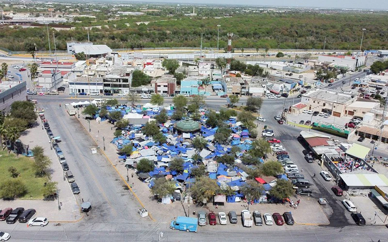 Khu tạm trú của người di cư ở Reynosa của Mexico. (Ảnh REUTERS)