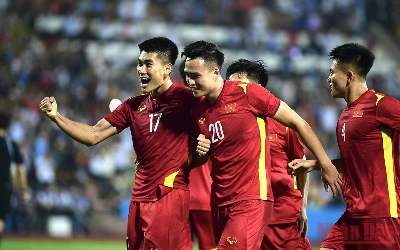 U23 Việt Nam có chiến thắng ấn tượng trong ngày ra quân. (Ảnh: THÀNH ĐẠT)