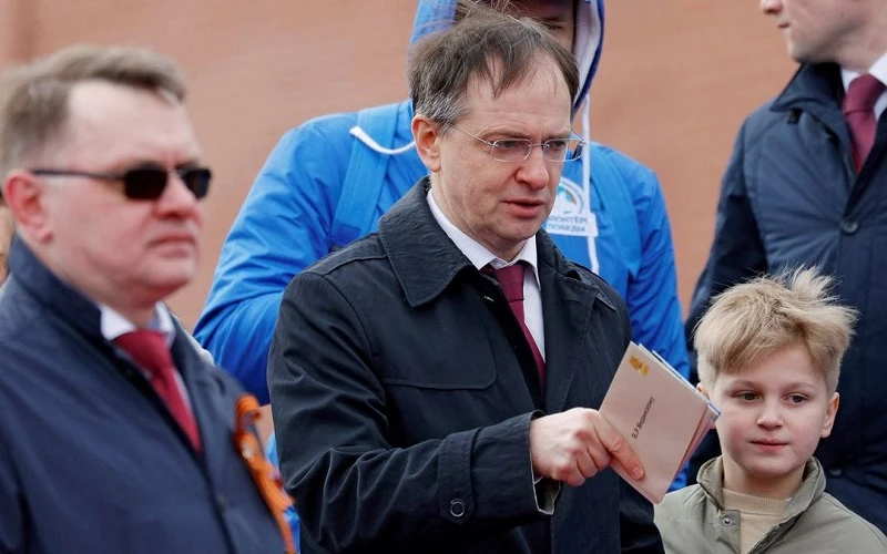 Trưởng đoàn đàm phán Nga Vladimir Medinsky. (Ảnh: Reuters)